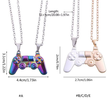 Magnet Game Controller Necklace for Couple