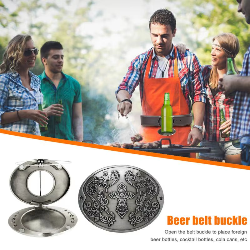 Beer Holder Belt Portable Metal Belt